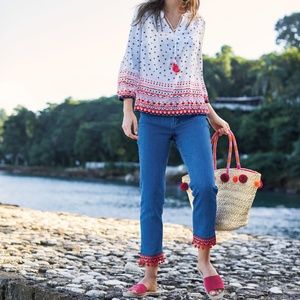 Boden Cambridge Ankle Skimmer Jeans with T…